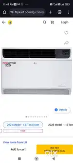 LG 1.5 ton 5 star Dual inverter Ac
