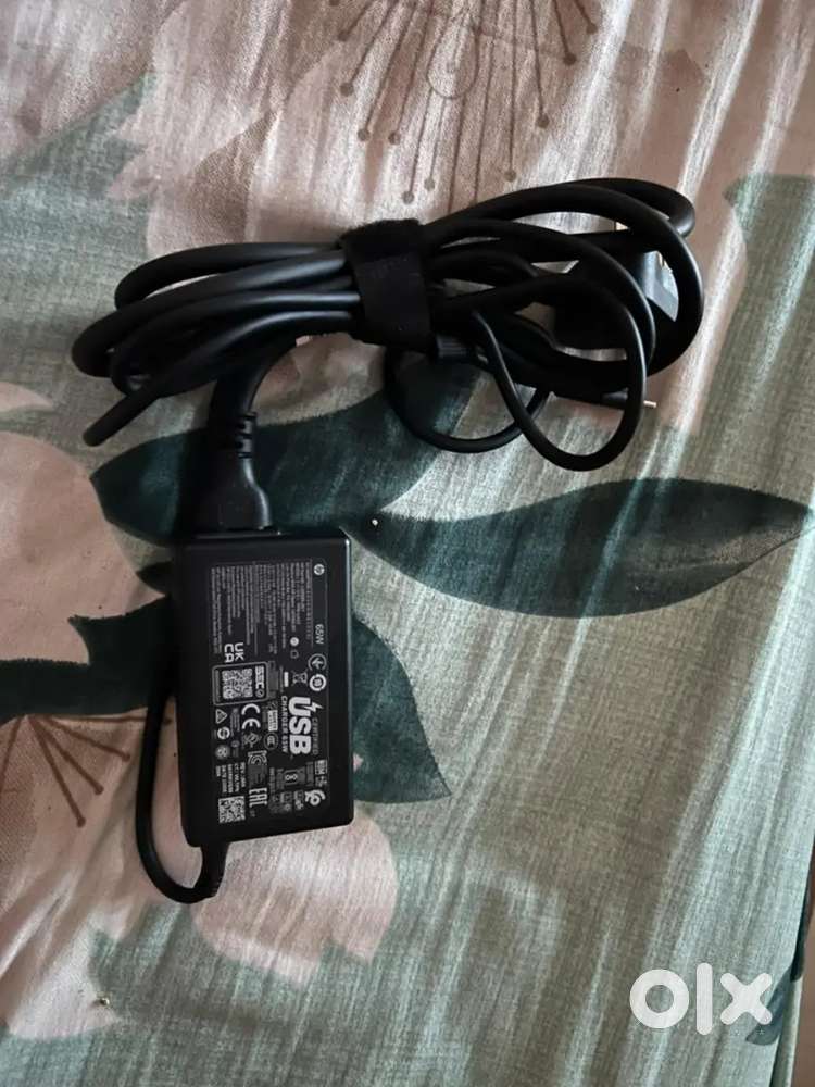 Hp laptop charger original 65 w usb