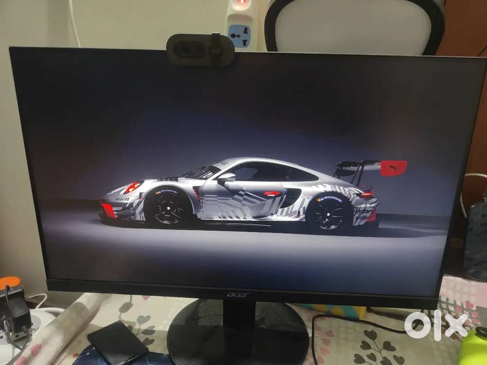 Acer 75hz HD Monitor + Red dragon Full RGB Keyboard