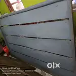 1wooden chouki/bed with mattress