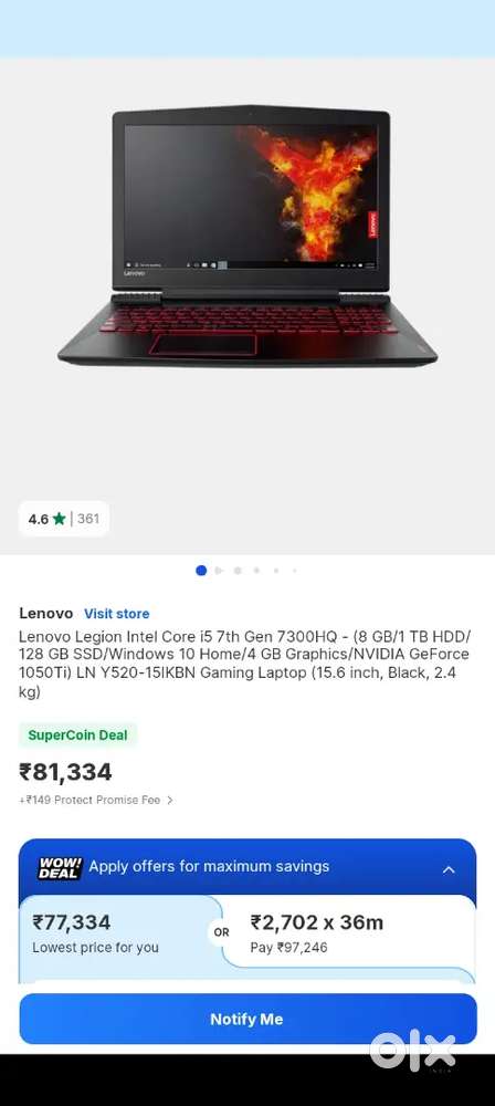 Lenovo Legion i5 7th