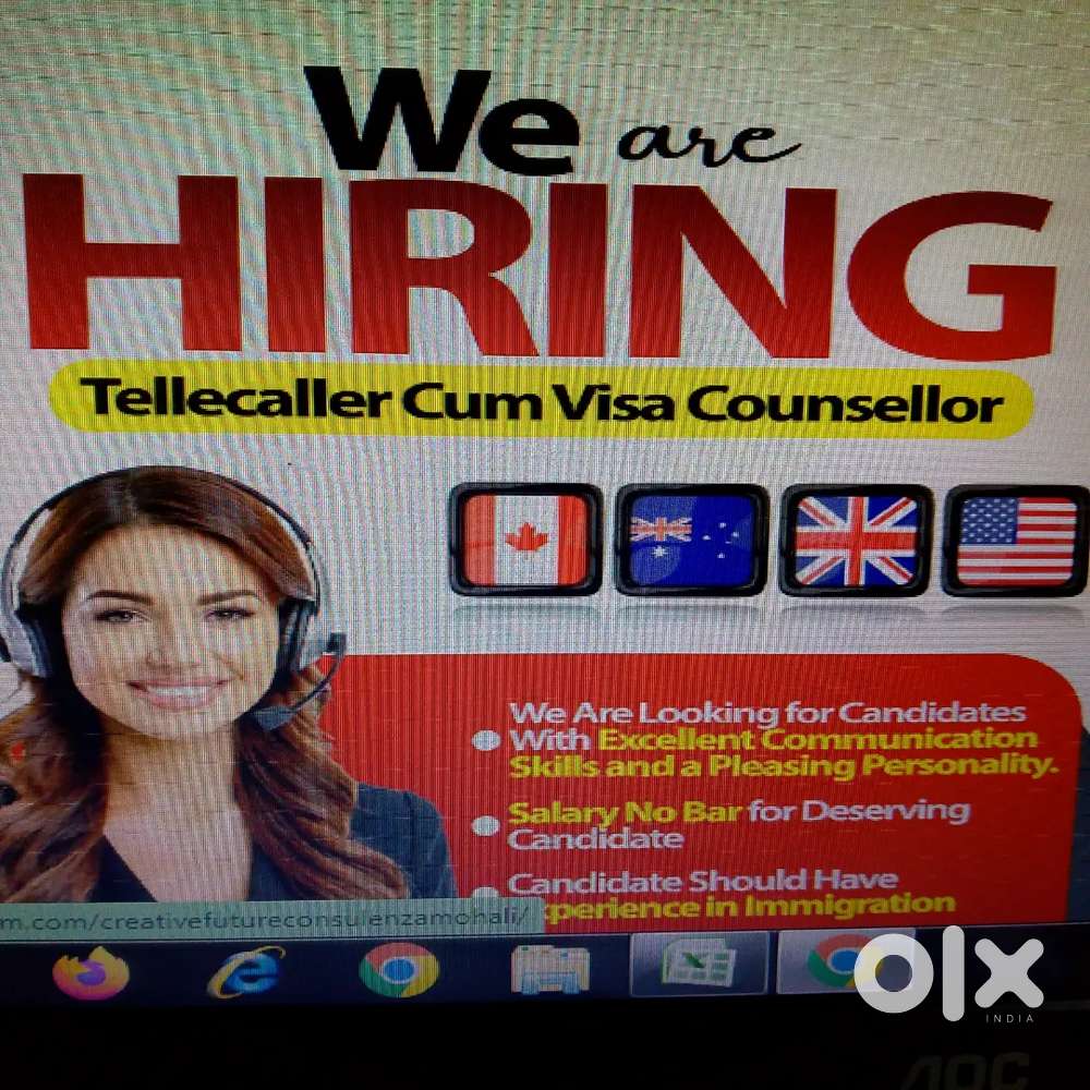 Required telecaller and visa counsellor