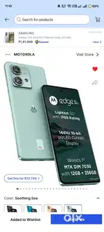 Edge 40 Neo 6 months old with bill warrenty 12+ 256 GB mint condition
