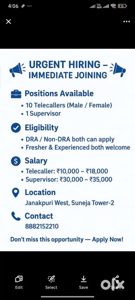 Telecallers and supervisor