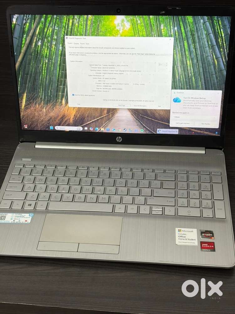 HP laptopn 12GB RAM, 15.6 inch, 1TB HDD