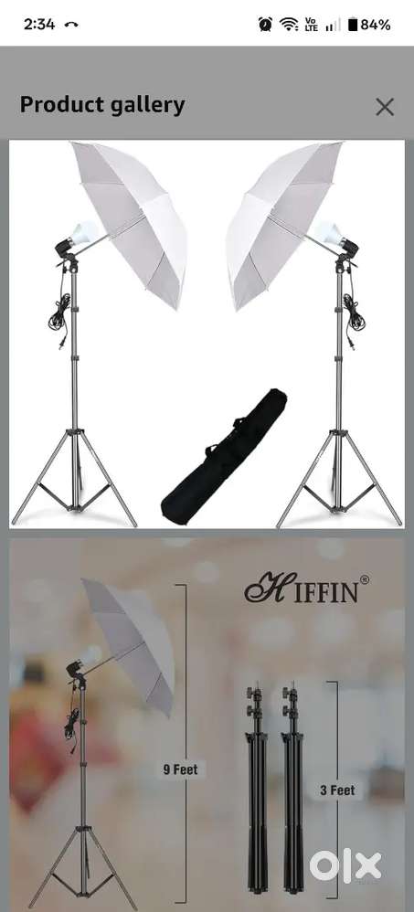 Holder kit hiffin E27 studio holder umbrella