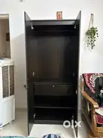 Wardrobe: Engineered wood 2-door with mirror