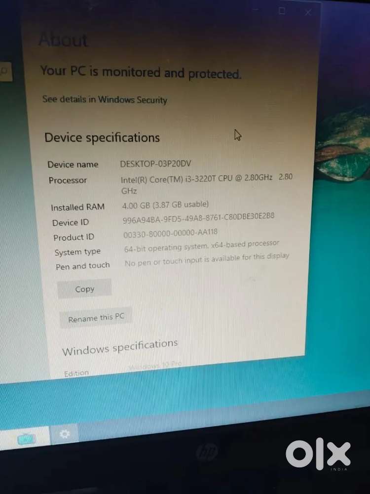 Desktop computer