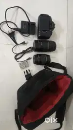Canon 700d (Touchscreen and Rotateable)with lens