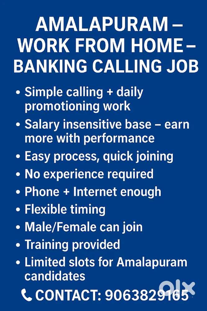 WORK FROM HOME BANKING PROSESS