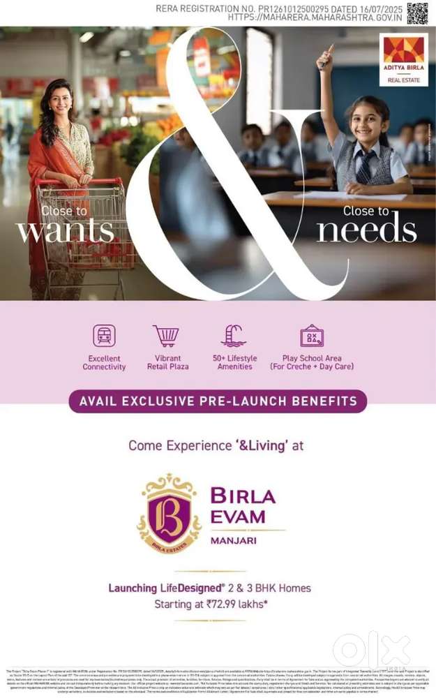 Premium 1 BHK — Spacious Carpet Area  ₹52 Lakh  under construction