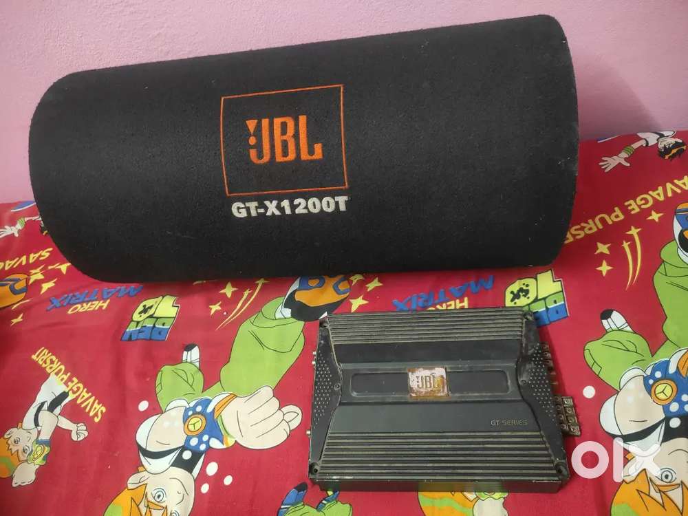 JBL Bass tube with 4 channel amplifier