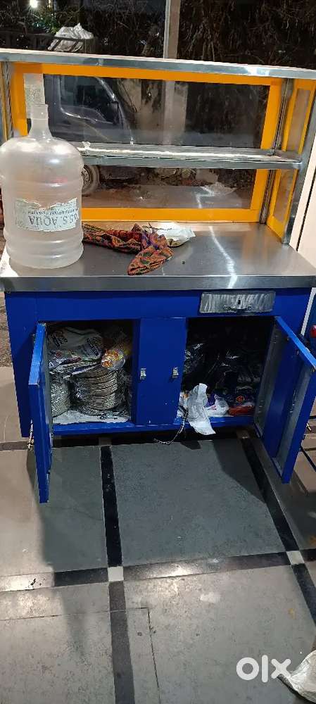 Chat and tiffin centre counter display