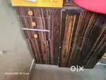Sewing machine with cabinet