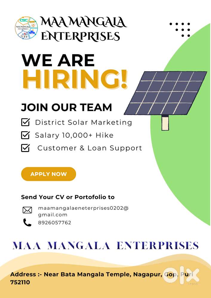 Solar Marketing & Loan Processing Executives