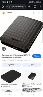 Black Samsung M3 1TB Portable External Hard Drive