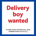 Medicine delivery boy job