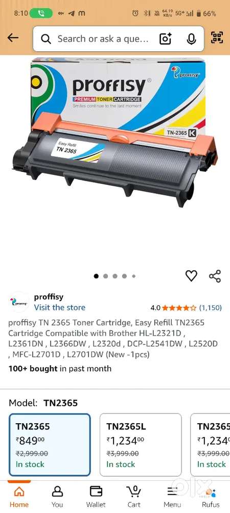 Brother TN2365 printer Cartridge