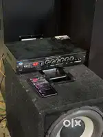 12inch subwoofer with box and amplifier