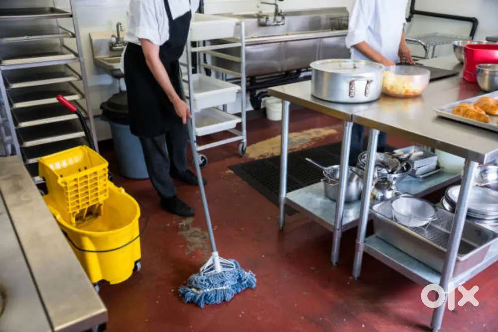 Bartan dhone aur saaf safai Cleaning helper