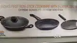 PRESTIGE NON STICK COOKWARE SET (diameter 24 cm, 24cm,28cm) VERY NEW