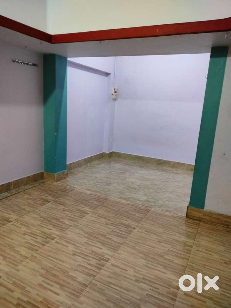 2BHK, tile floor, cupboard installed, play area for children, parking