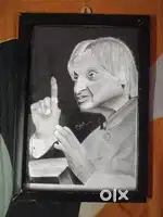 A.P.J Abdul Kalam charcoal drawing