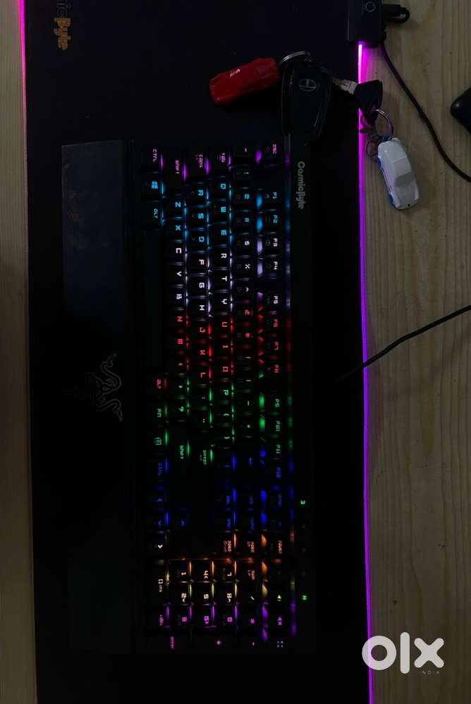 RGB mechanical gaming keyboard and mousepad