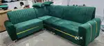 PREMIUM QUALITY L TYPE STRIPS MODEL SOFA SET WITH GOLDEN BIDDING