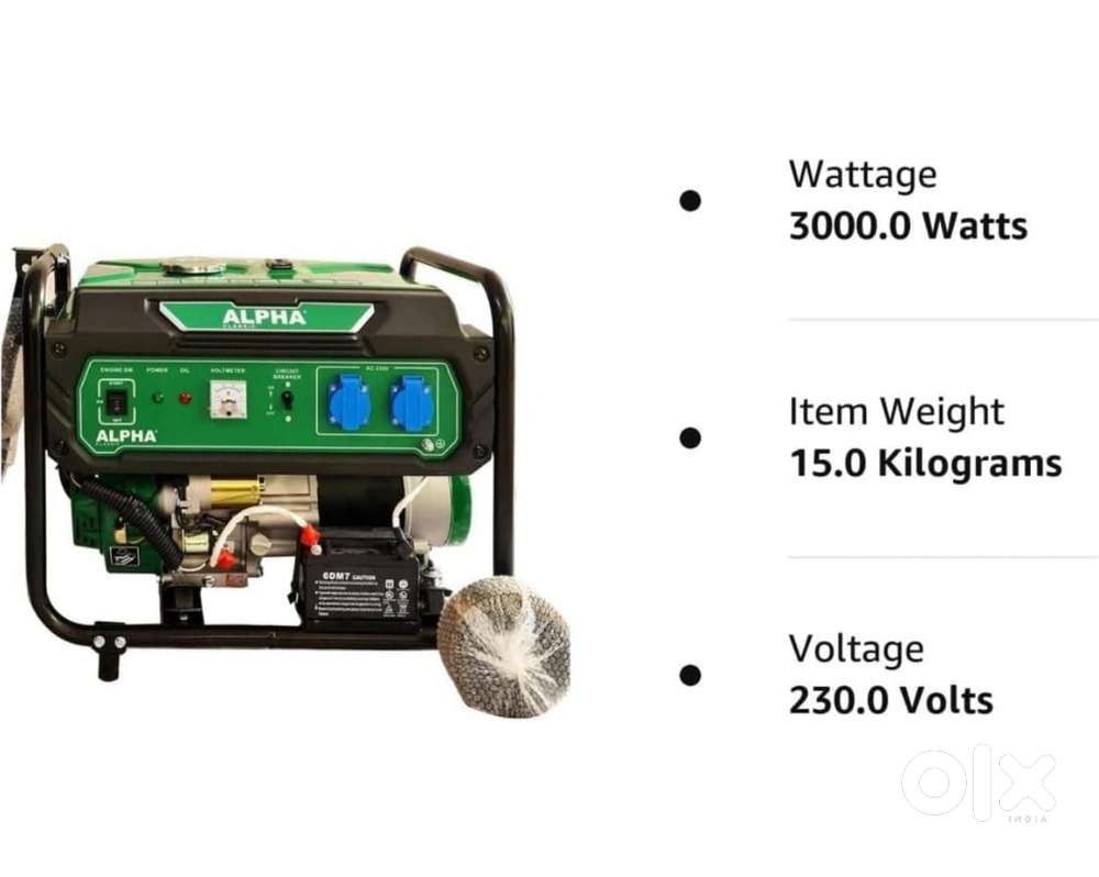 Self start automatic petrol generator 3000 w