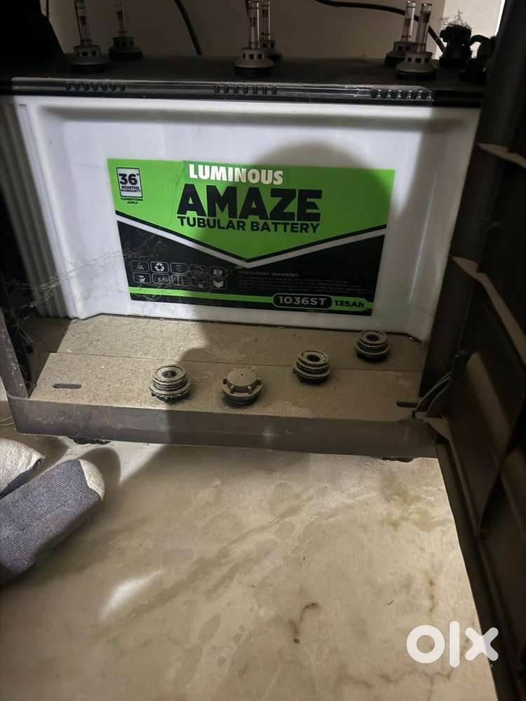 Inverter & Battery with Trolley - Luminous