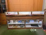 GLASS DISPLAY MULTIPURPOSE COUNTER