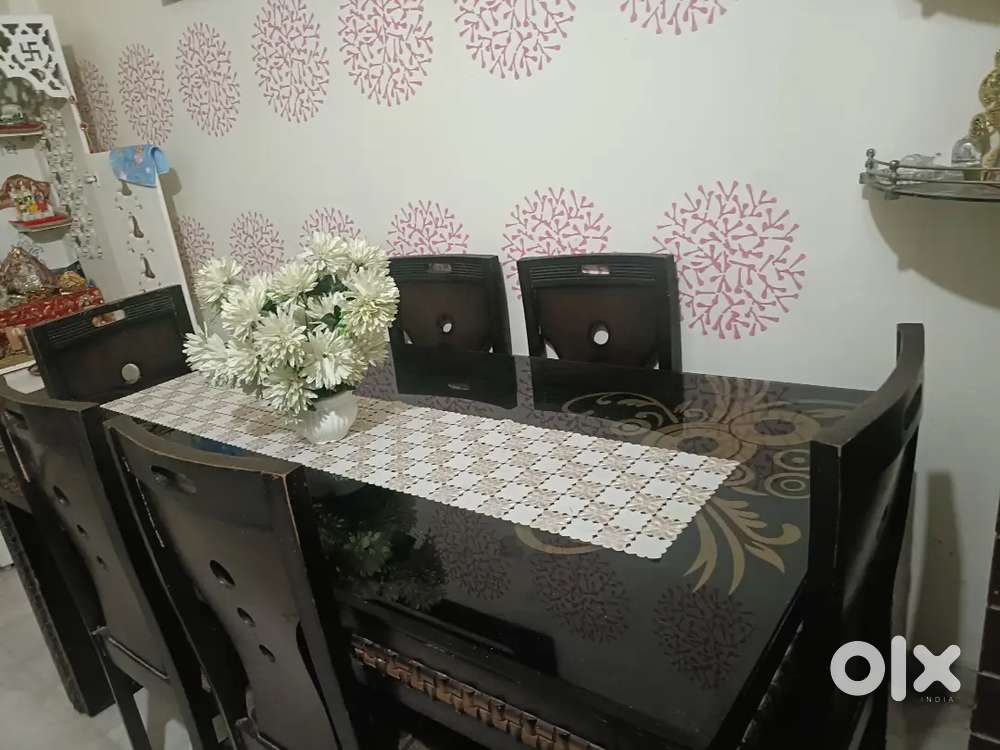 Wooden dining table