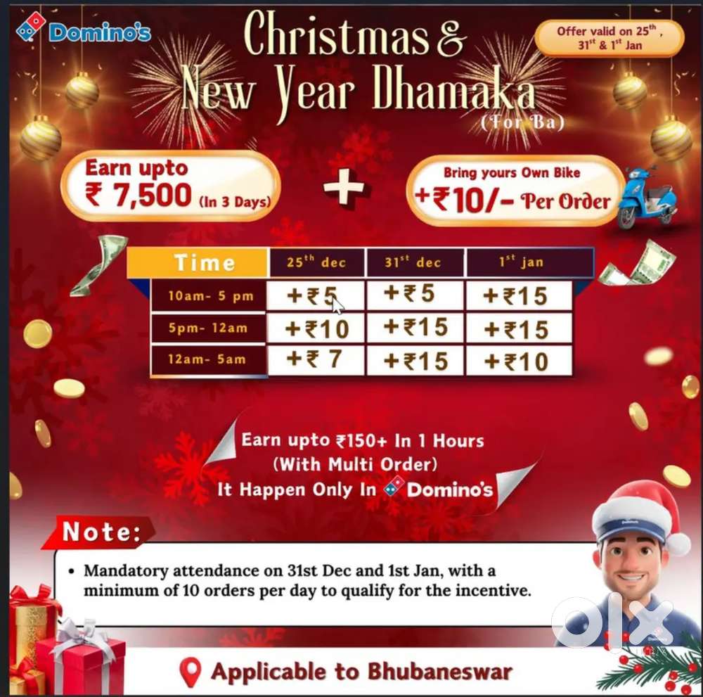 Domino's delivery boy