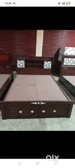 Supreet furniture Brand New Assam teak wood cot