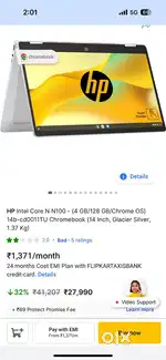 Hp chromebook  N4020