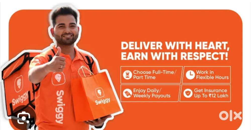**Join Swiggy delivery partner and Earn Minimum Rs -3000/- per week