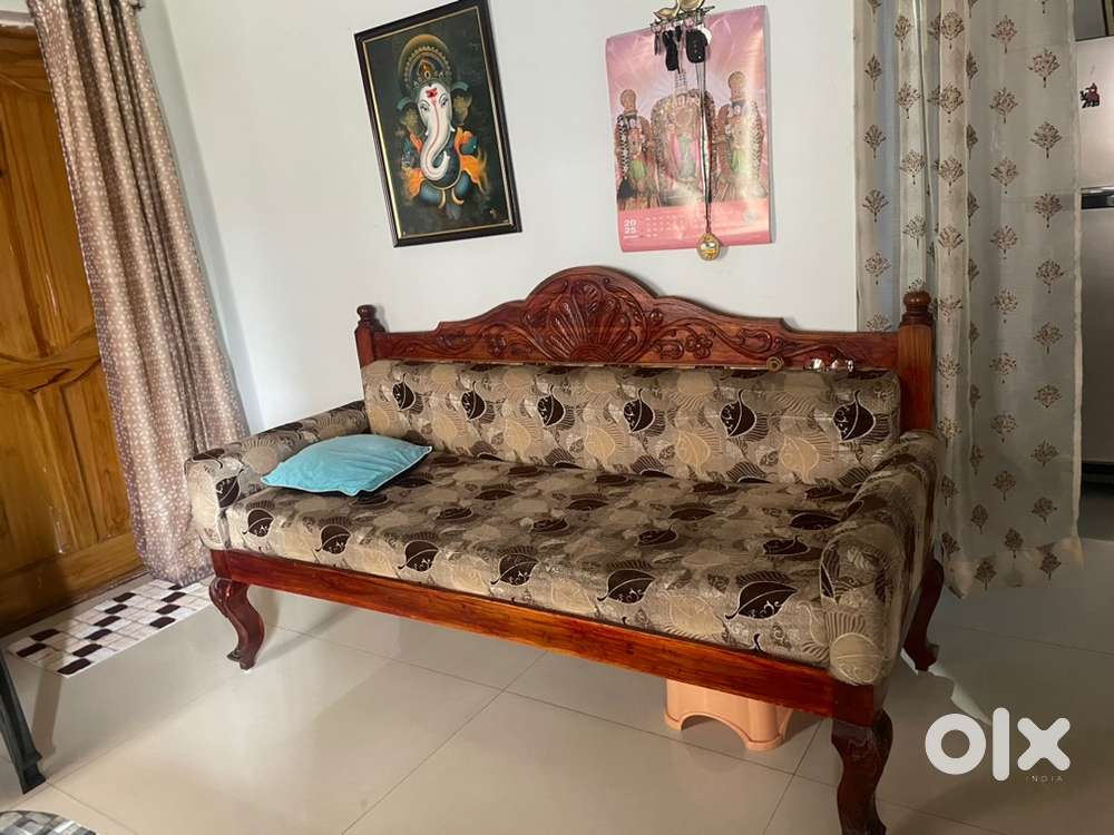 Teak wood sofa