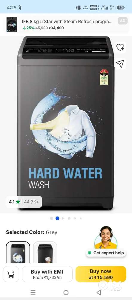 Only 4 month washing machine
