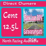 Residential Plots For Sales at Saravanampatti 12.5 L