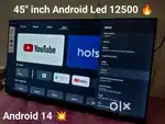 45 inch NEW Smart Android Led Tv, free live channels 200+