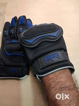 Steelbird Riding Gloves Black/Blue Size L