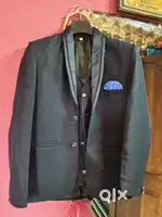 3 piece navy blue suit with new White shirt