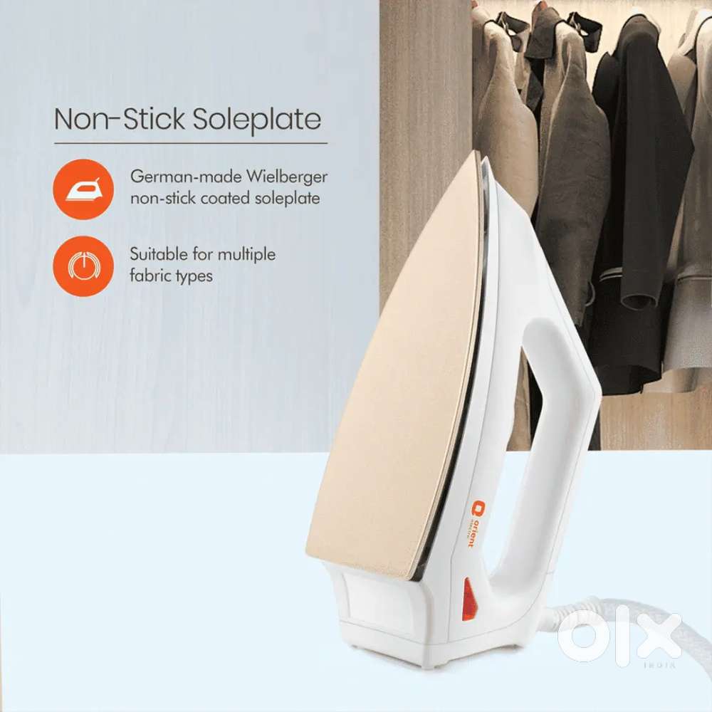 Orient 1000 Watts Dry Iron(തേപ്പ് പെട്ടി)(Temperature Control, White)