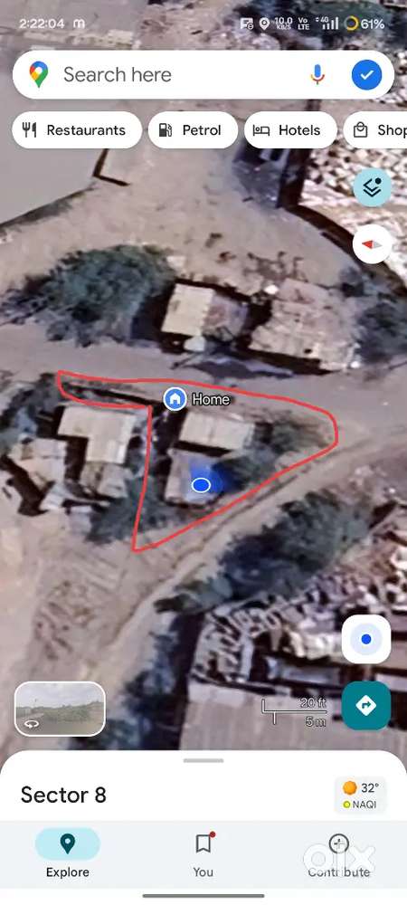 Plot for sale  with 2 room's