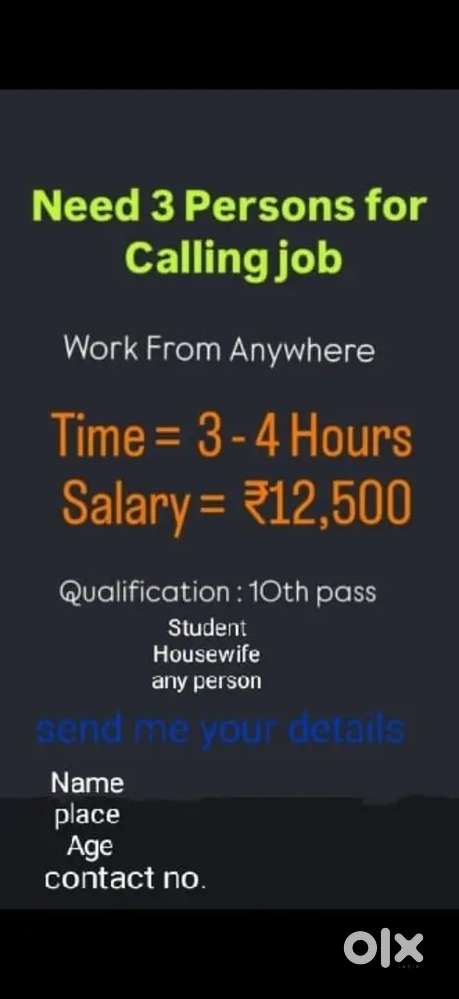 Home Based part time work