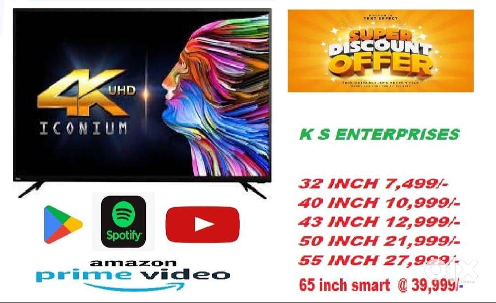 BEST DEAL 40 inches SMART LED TV,  @ 10,999/- ONLY.