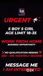 Work from home job