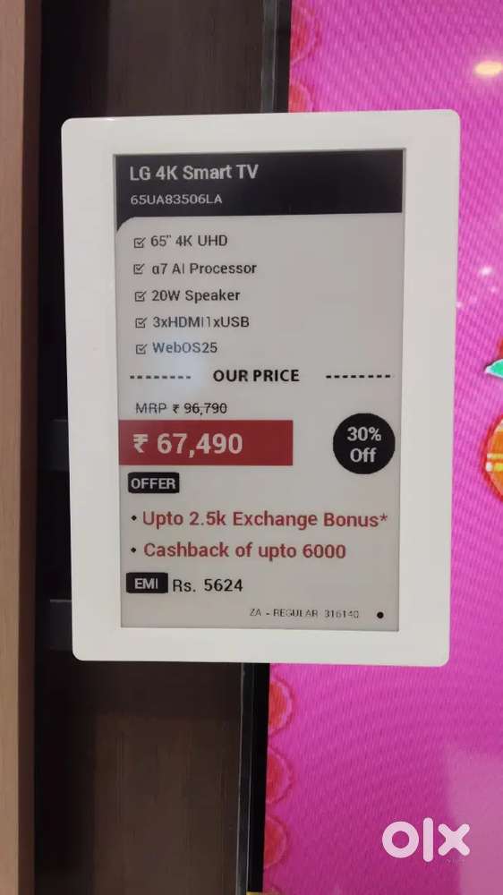 Brand New tv without unboxing LG65 inches model 8350
