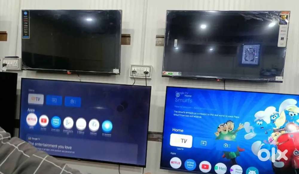 40 inch smart Ndroid frameless new led tv with 600 channel free